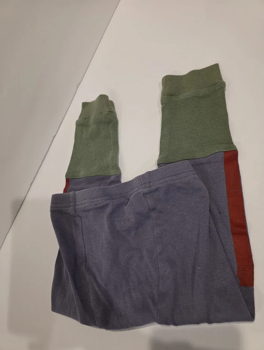 Kids Colorblock Thermal Hulk Pjs - Blue with Green Cuffs Baby Gap Size 2 Organic